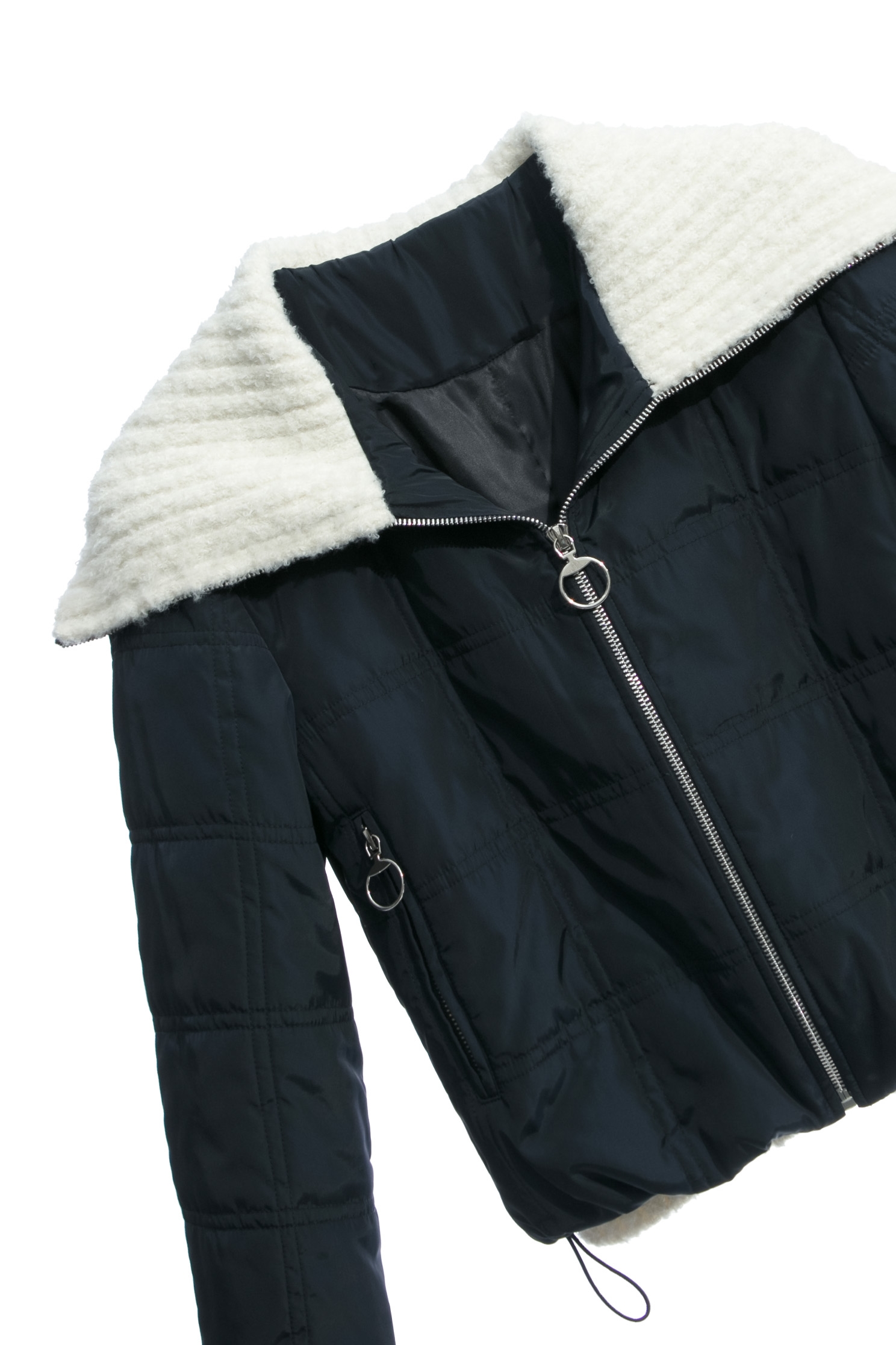 大洋藍格紋羽絨外套大洋藍格紋羽絨外套,一般外套,外套,格紋,秋冬穿搭,針織