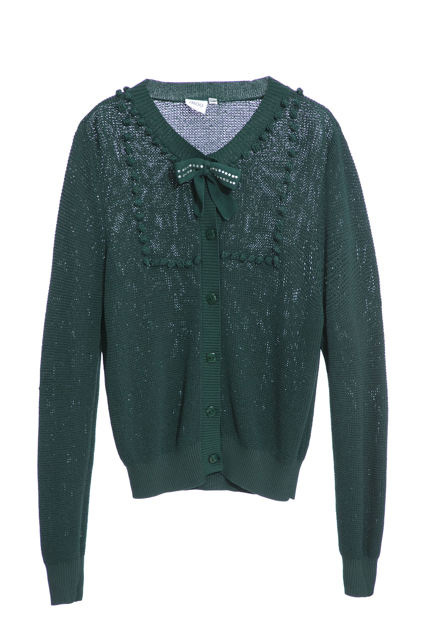 銅綠色針織外套銅綠色針織外套,保暖特輯,外套,春夏穿搭,純棉,蝴蝶結,針織,針織外套