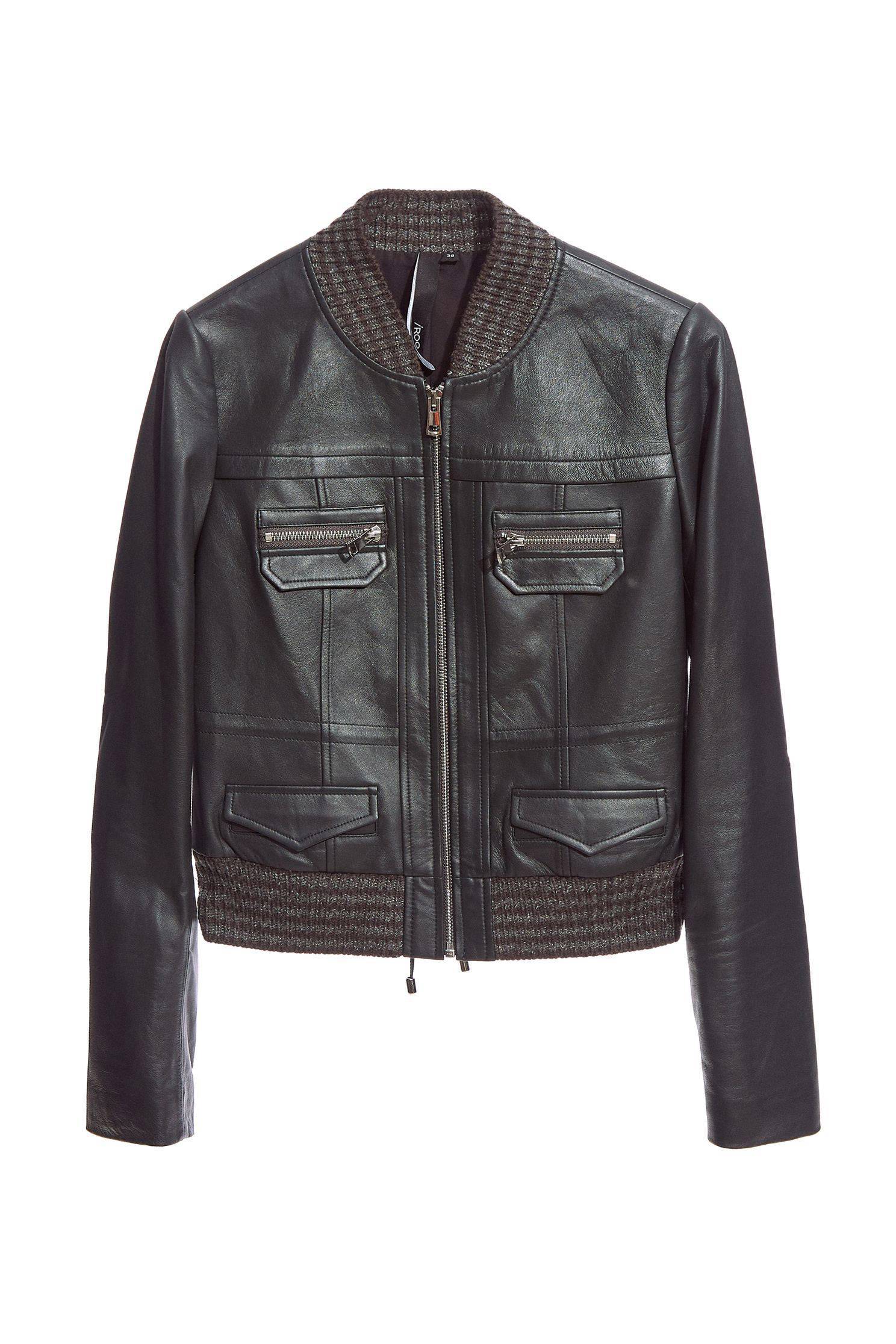 Dark green geometric cut leather coat,Ready for Winter,Outerwear,Lether jackets,Leather,Season (AW) Look,Long sleeve outerwear