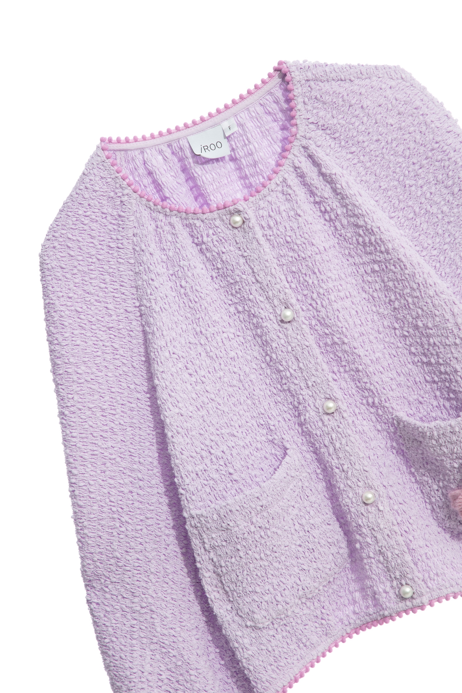 露莓色泡泡紋外套露莓色泡泡紋外套,一般外套,外套,春夏穿搭,時髦成套搭配