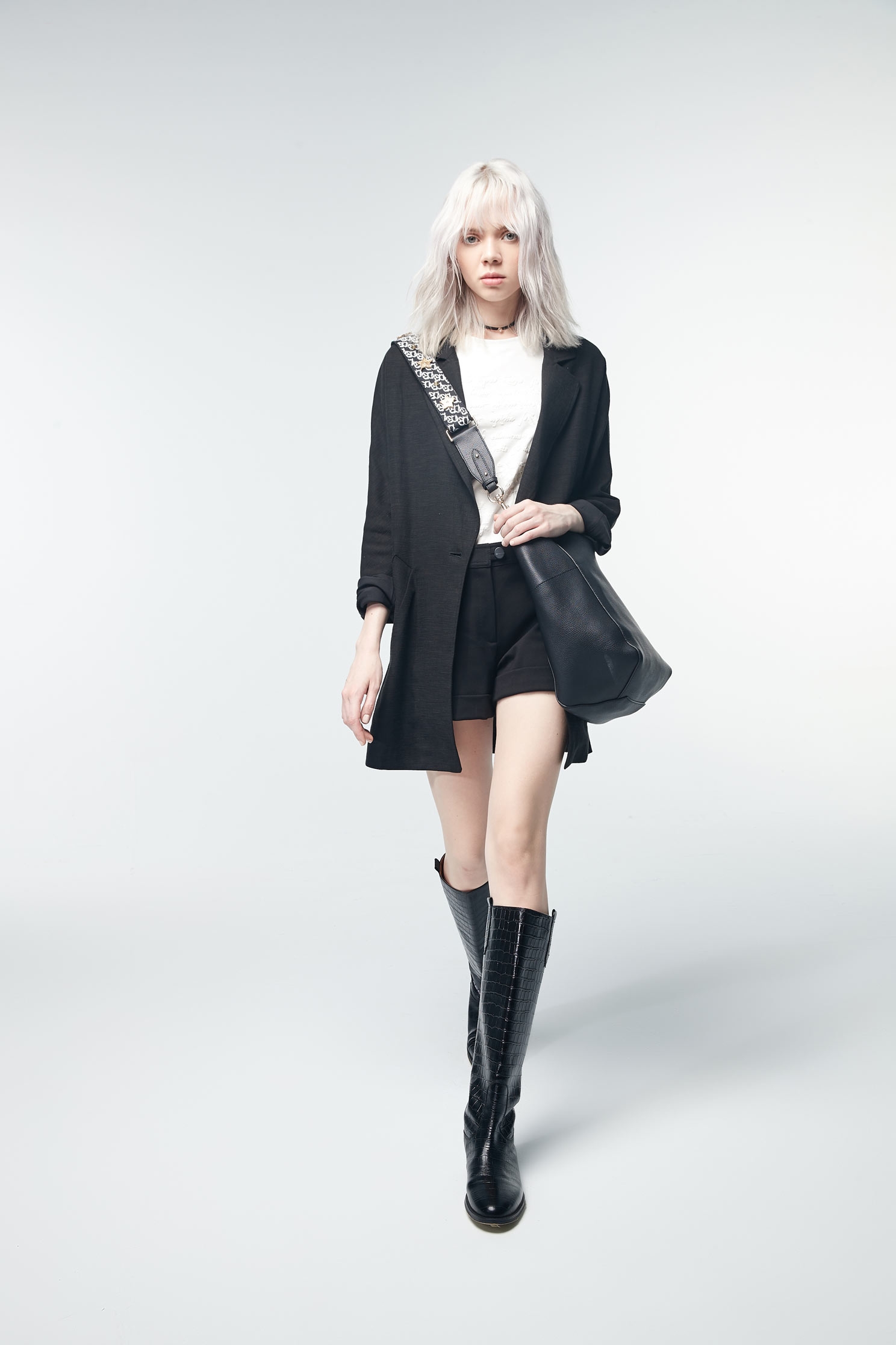 Cotton suit jacket,Outerwear,Season (SS) Look,Season (AW) Look,i Select,Blazers,Long sleeve outerwear,Black outerwear