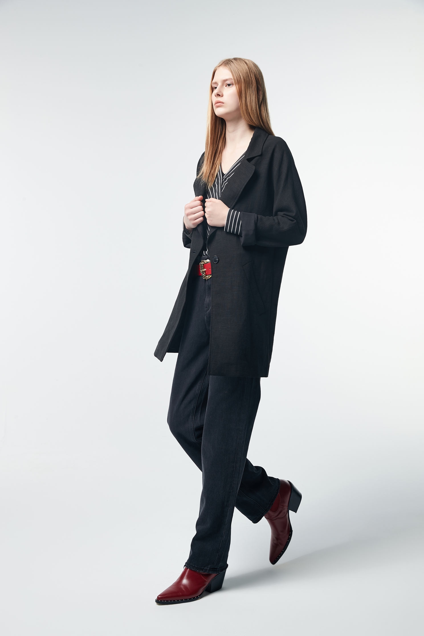 Cotton suit jacket,Outerwear,Season (SS) Look,Season (AW) Look,i Select,Blazers,Long sleeve outerwear,Black outerwear