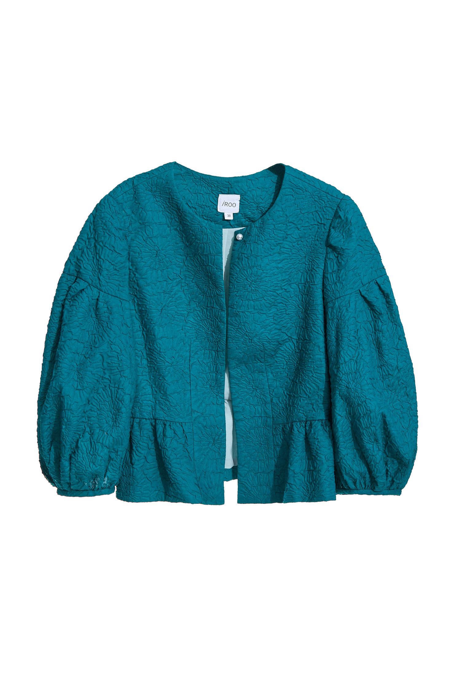 Bubble patterned cropped jacket,Jackets,Outerwear,Season (SS) Look