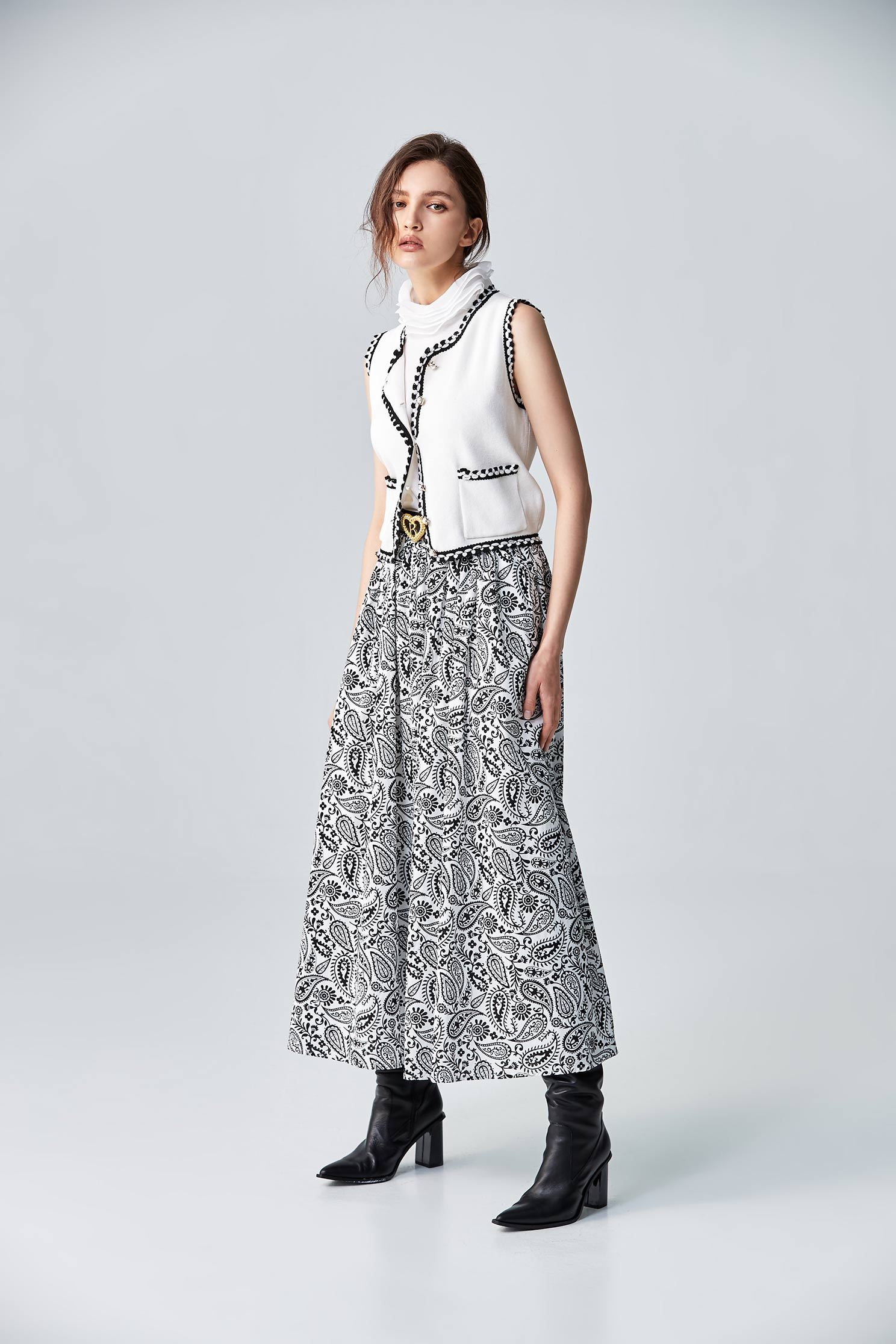 Paramecium floral print long skirt,Season (AW) Look,Midi skirts