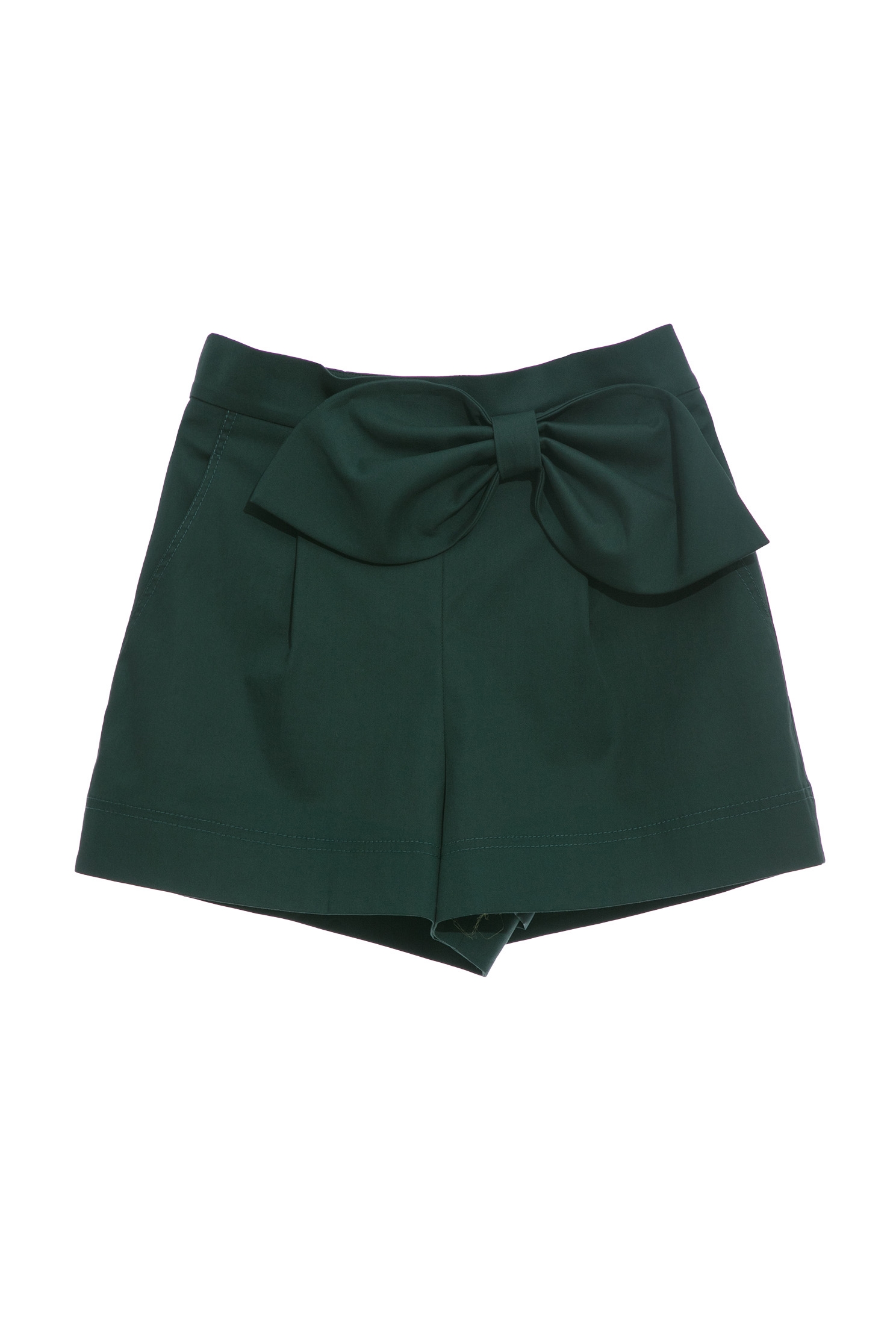 銅綠色短褲裙,綠色 蝴蝶結,綠色 褲裙,無腰頭 蝴蝶結銅綠色短褲裙,春夏穿搭,短褲,蝴蝶結,褲裙
