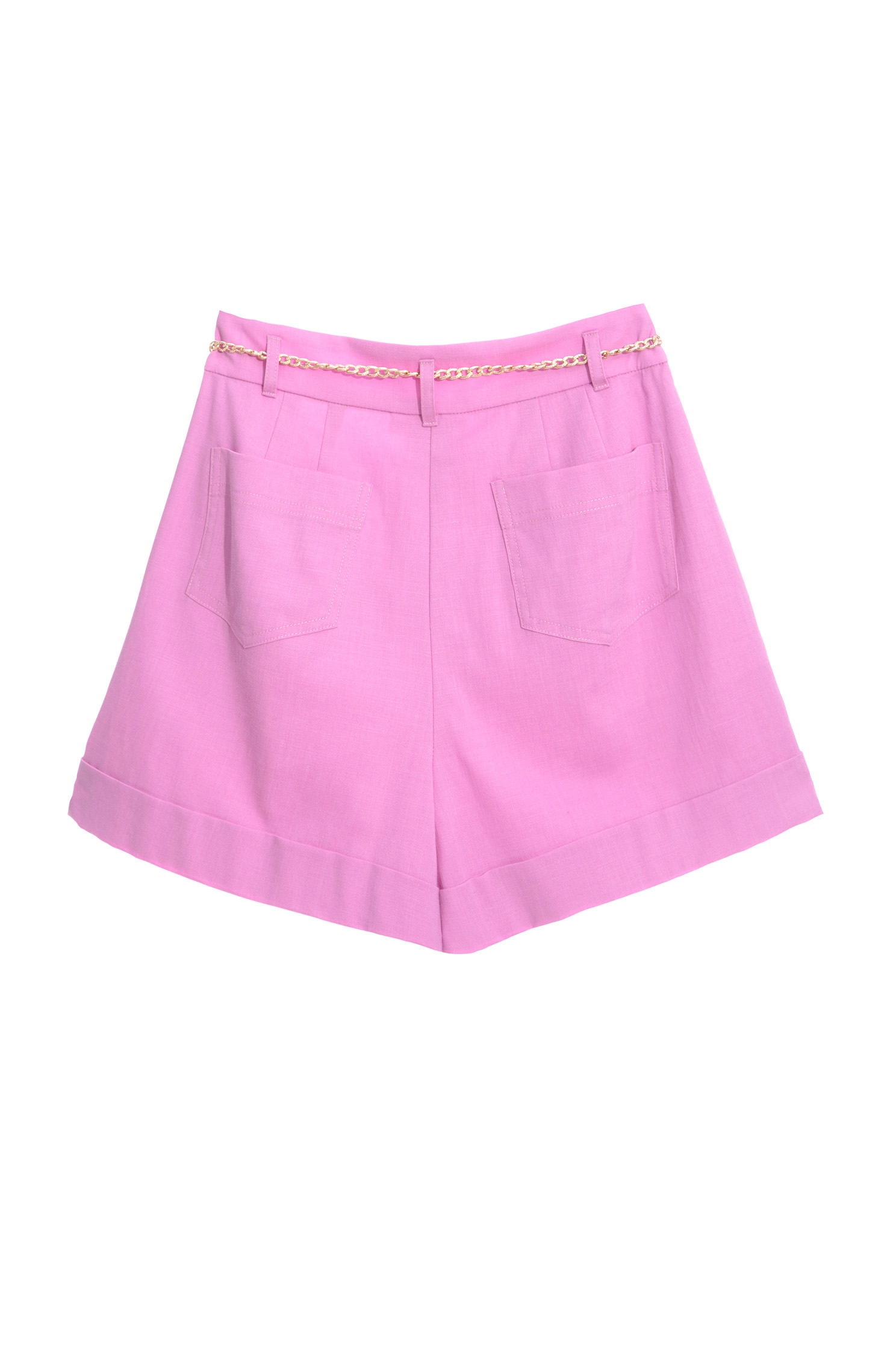 野玫瑰色有腰包短褲野玫瑰色有腰包短褲,春夏穿搭,短褲