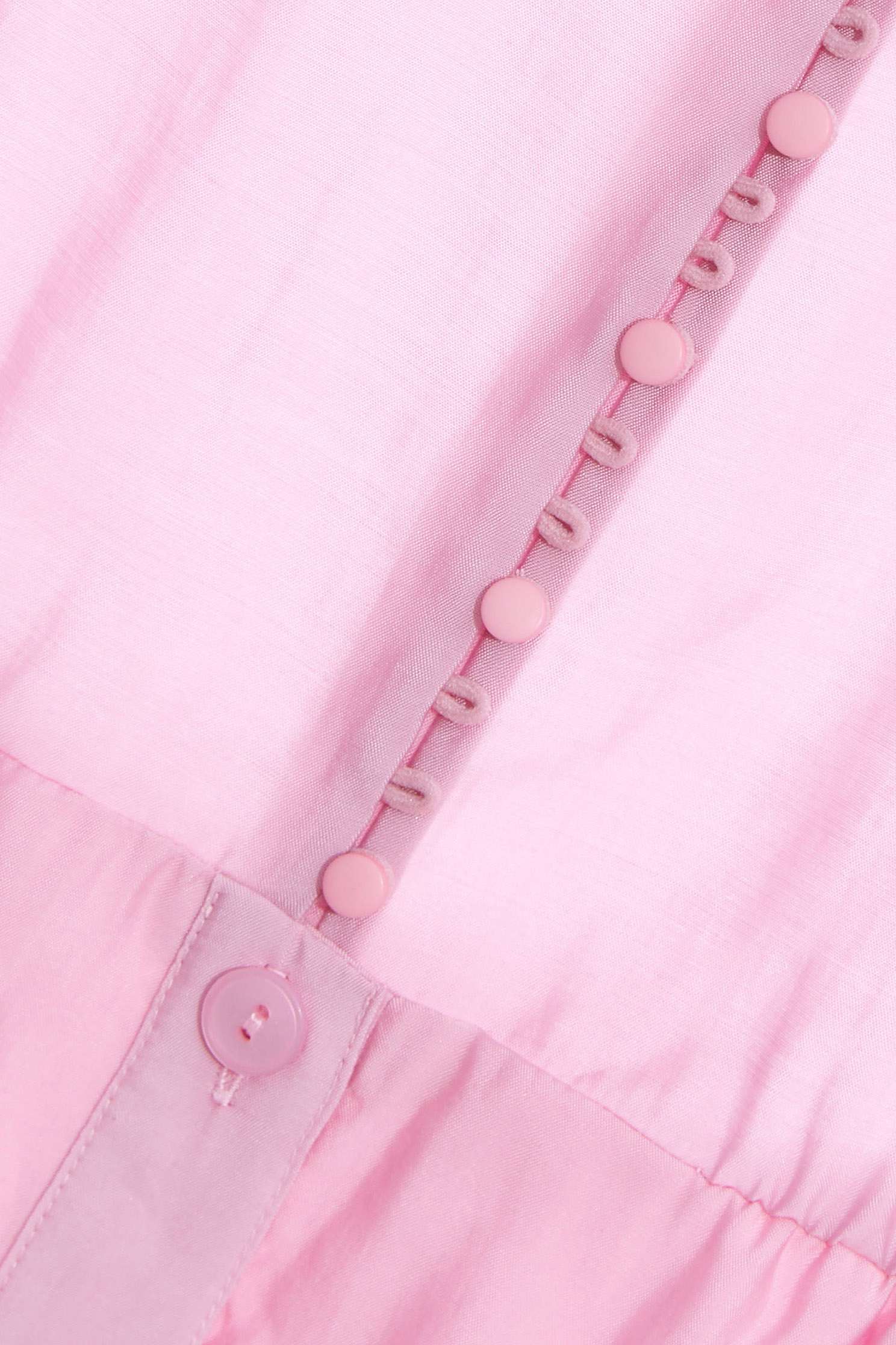 Breasted pinkish purple long cotton dress,Dresses,Season (SS) Look,coolsummer,iROO LIVE,Maxi dresses