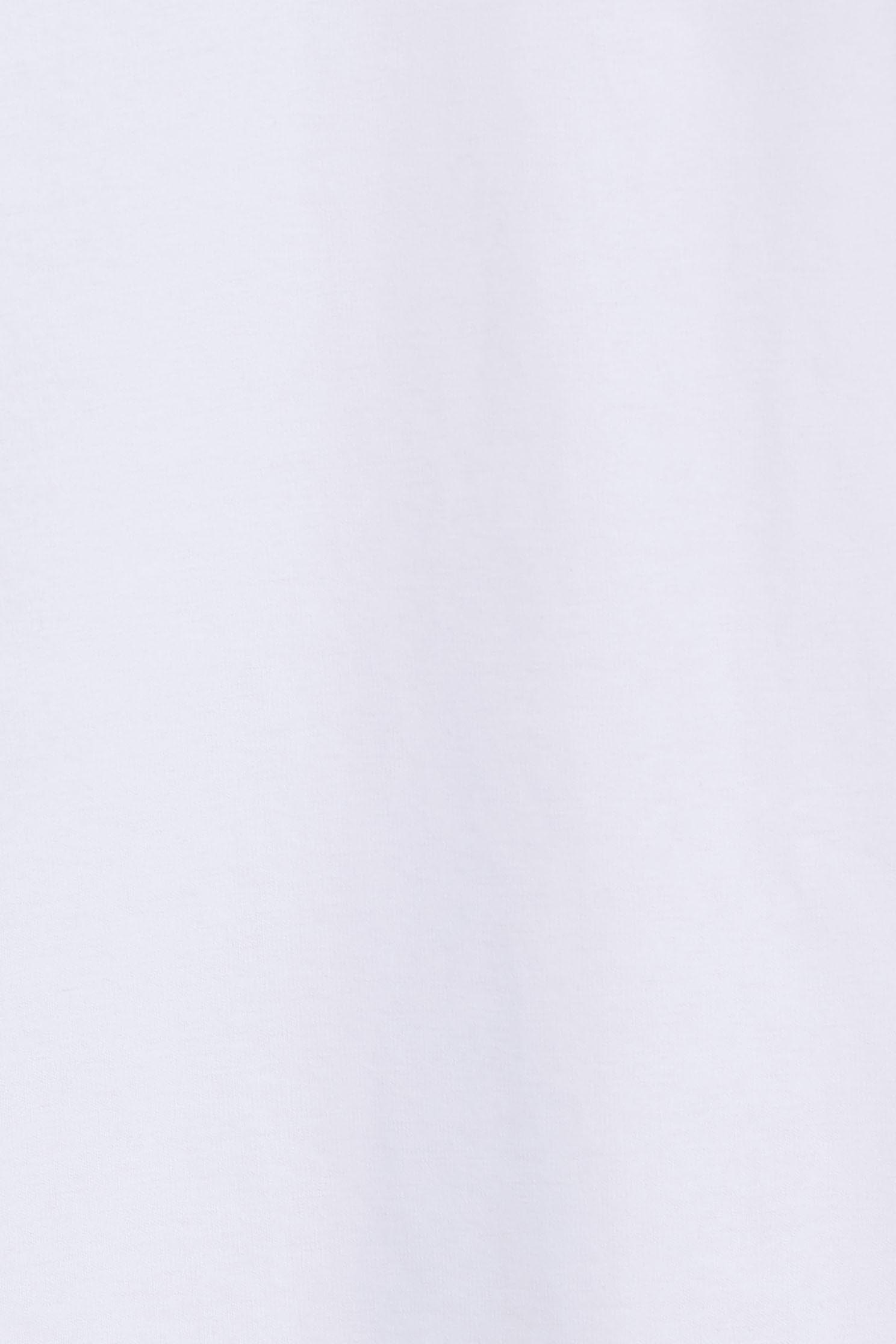 Low-cut square collar white cotton T-shirt with shell patten,T-shirts,Season (SS) Look,Pink,Cotton