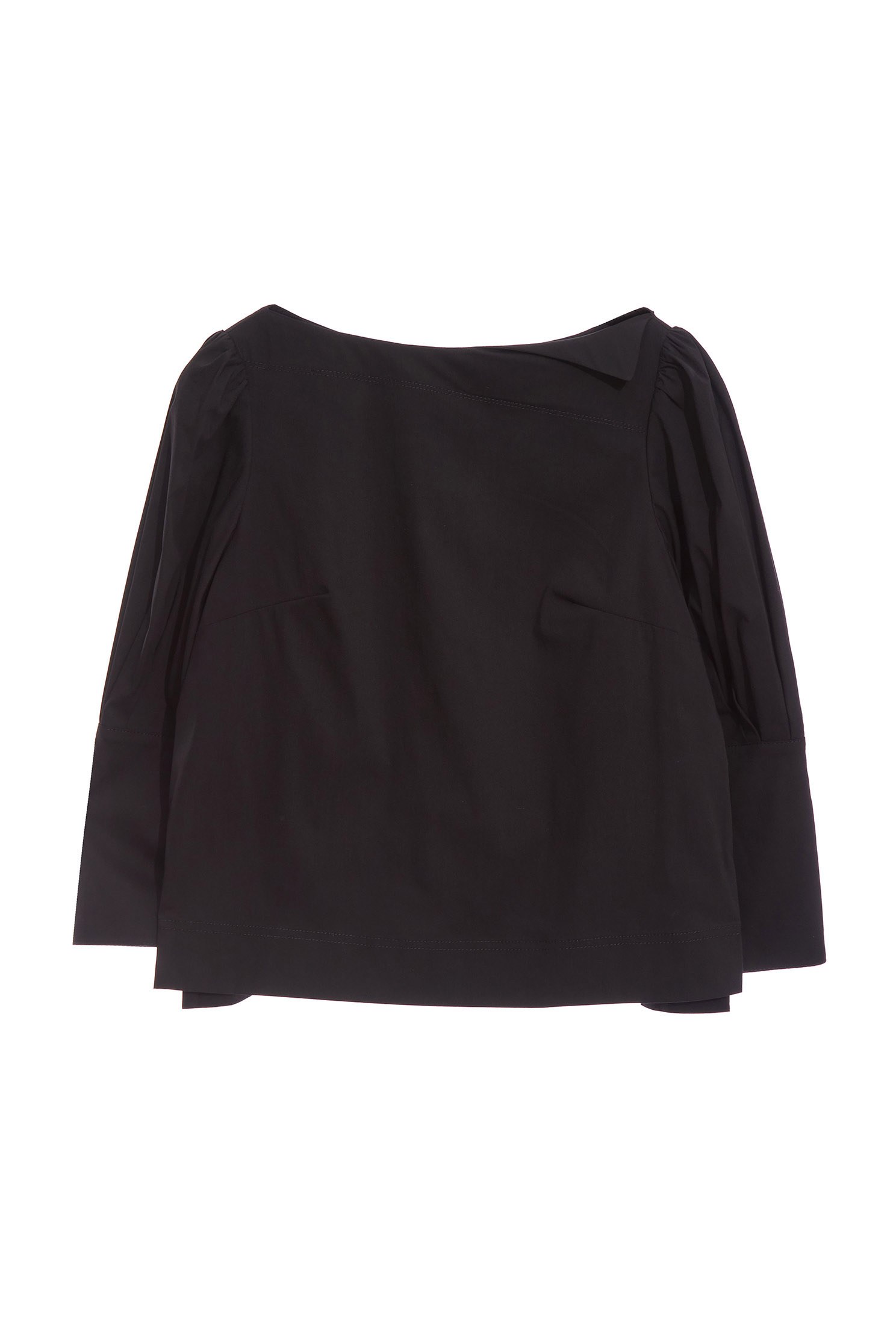 Plain top with reverse sleeves,Tops,Season (SS) Look,White tops,Blouses