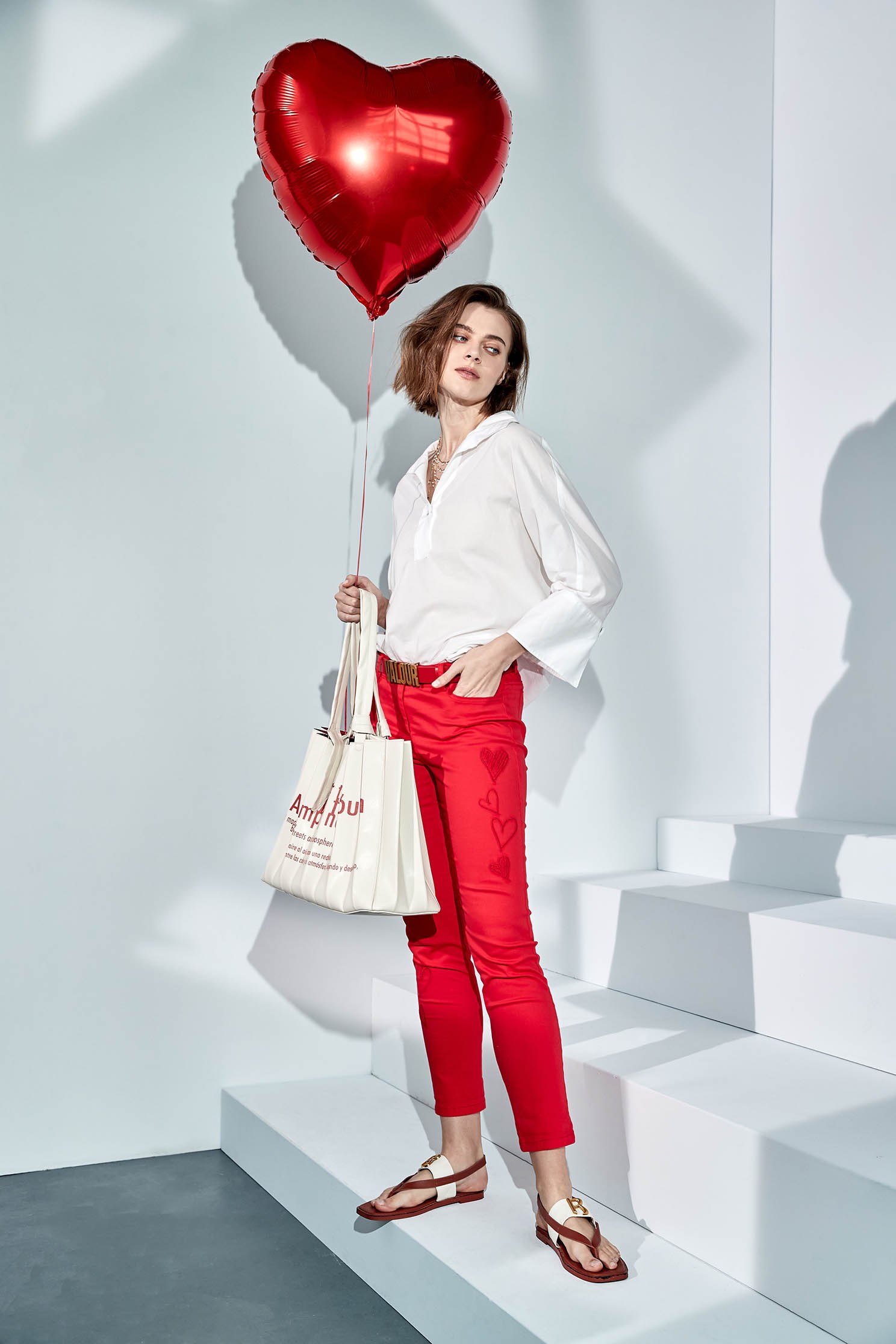 Casual POLO shirt with wide-sleeves,Tops,Season (SS) Look,Blouses