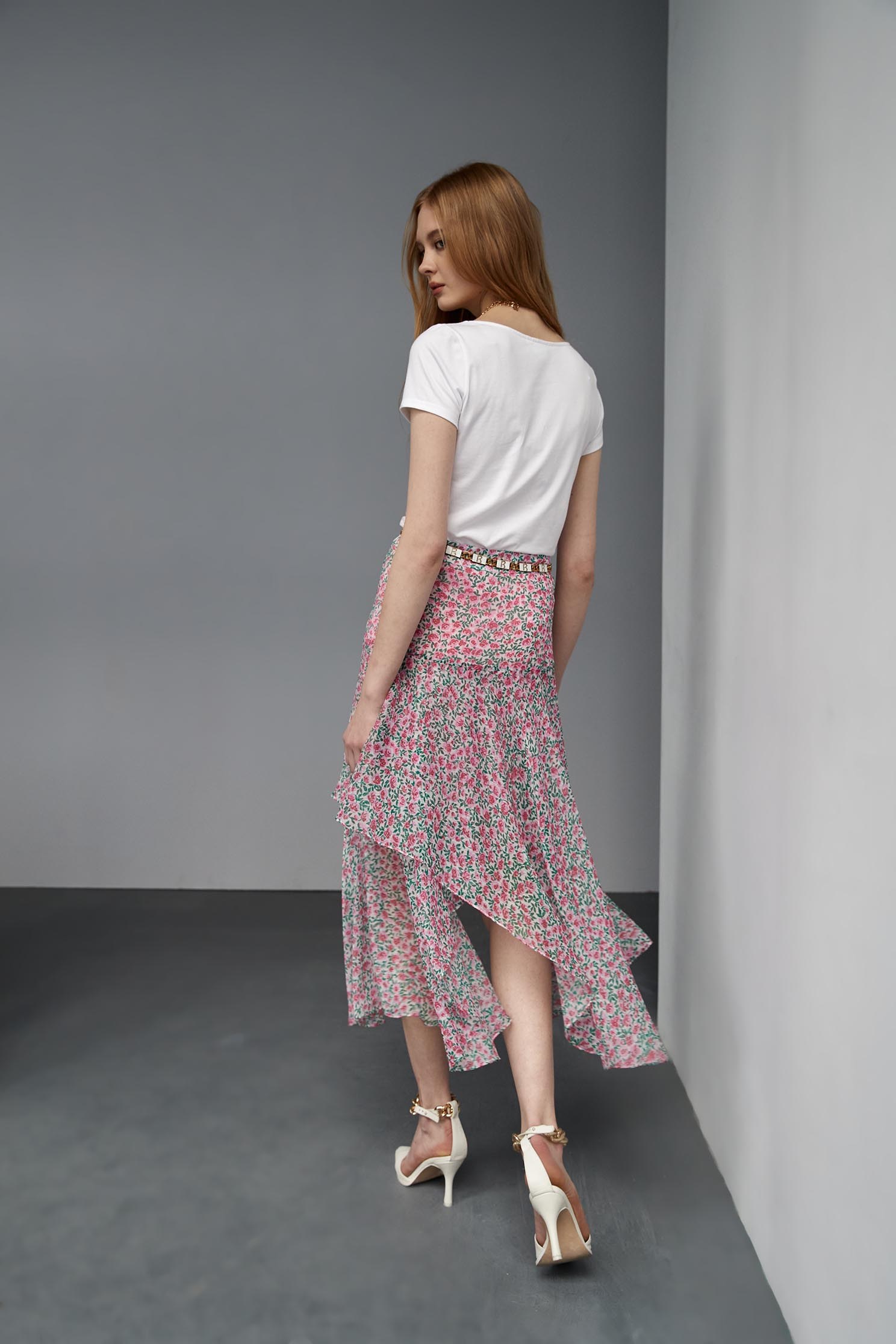 Webbing T-shirt with R,T-shirts,Tops,Season (SS) Look,Pink