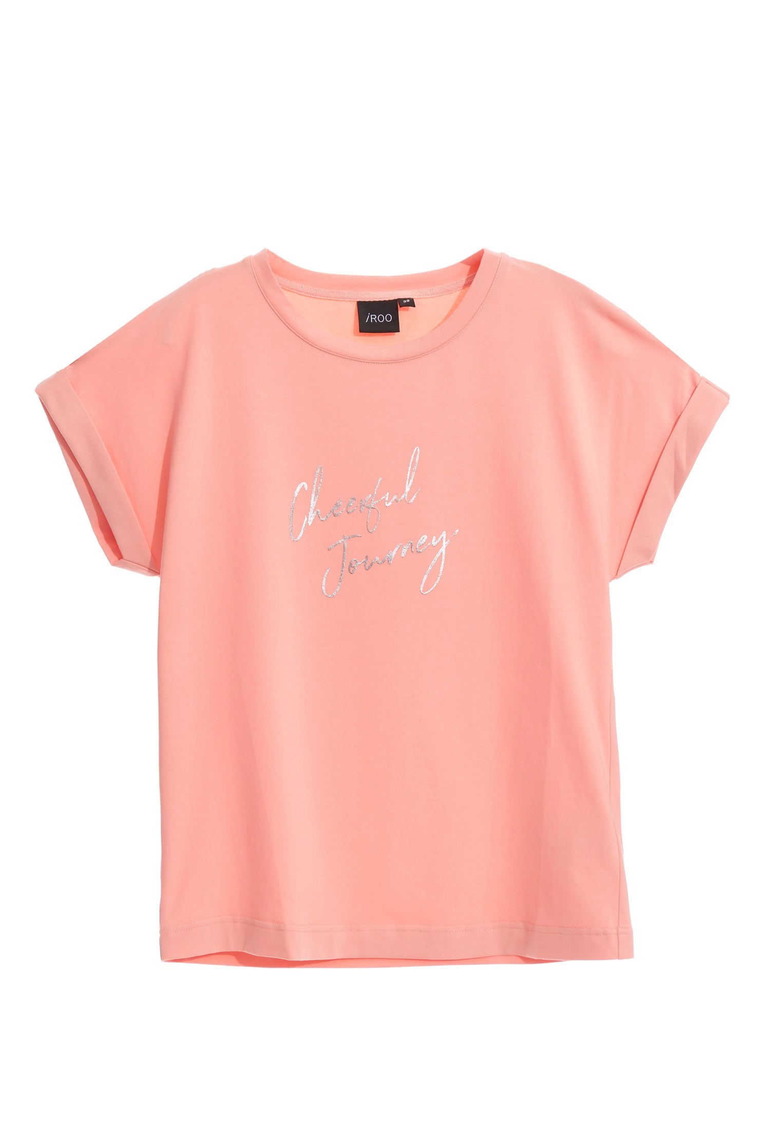 T-shirt with Silver foil letter print,T-shirts,T-shirts,Online Exclusive,Season (SS) Look