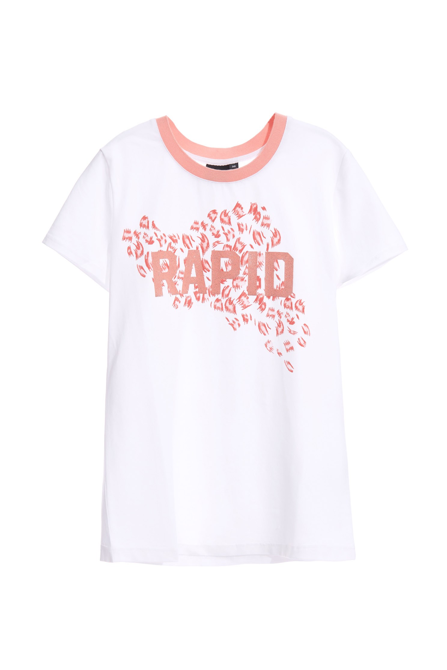 T-shirt with silver text,T-shirts,T-shirts,Online Exclusive,Season (SS) Look