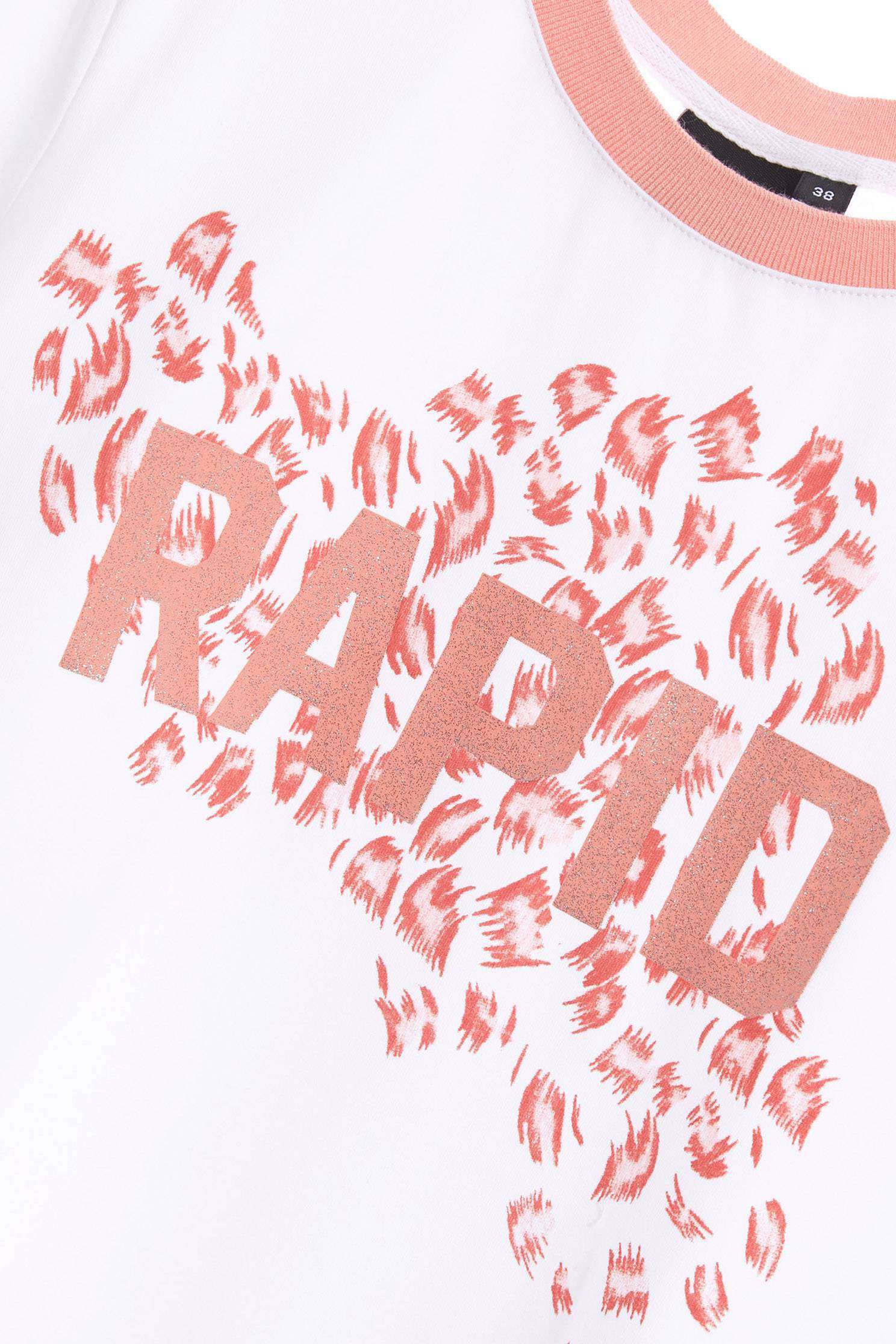 T-shirt with silver text,T-shirts,T-shirts,Online Exclusive,Season (SS) Look