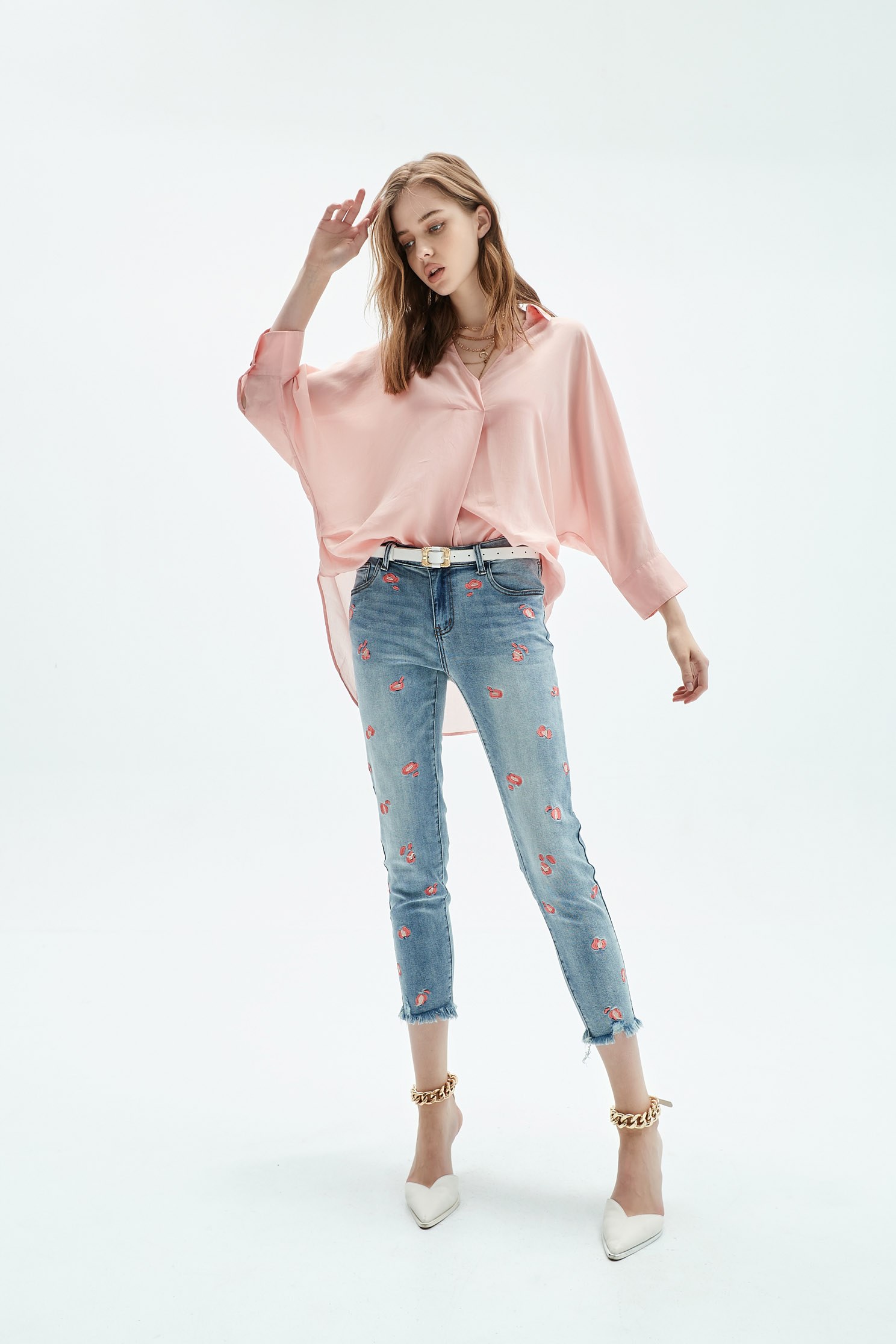 Comfortable peach top,Tops,Season (SS) Look,Blouses