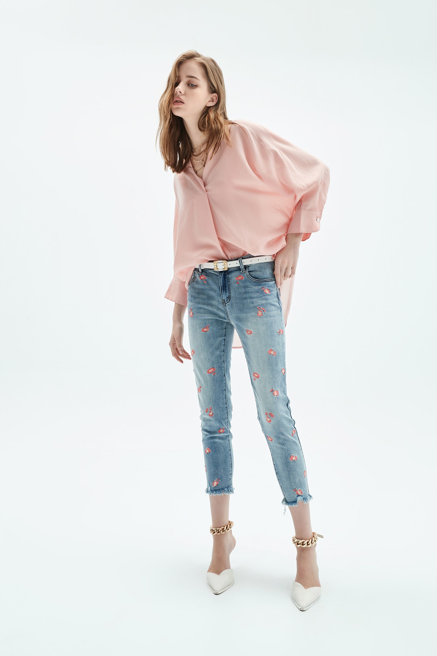Comfortable peach top,Tops,Season (SS) Look,Blouses