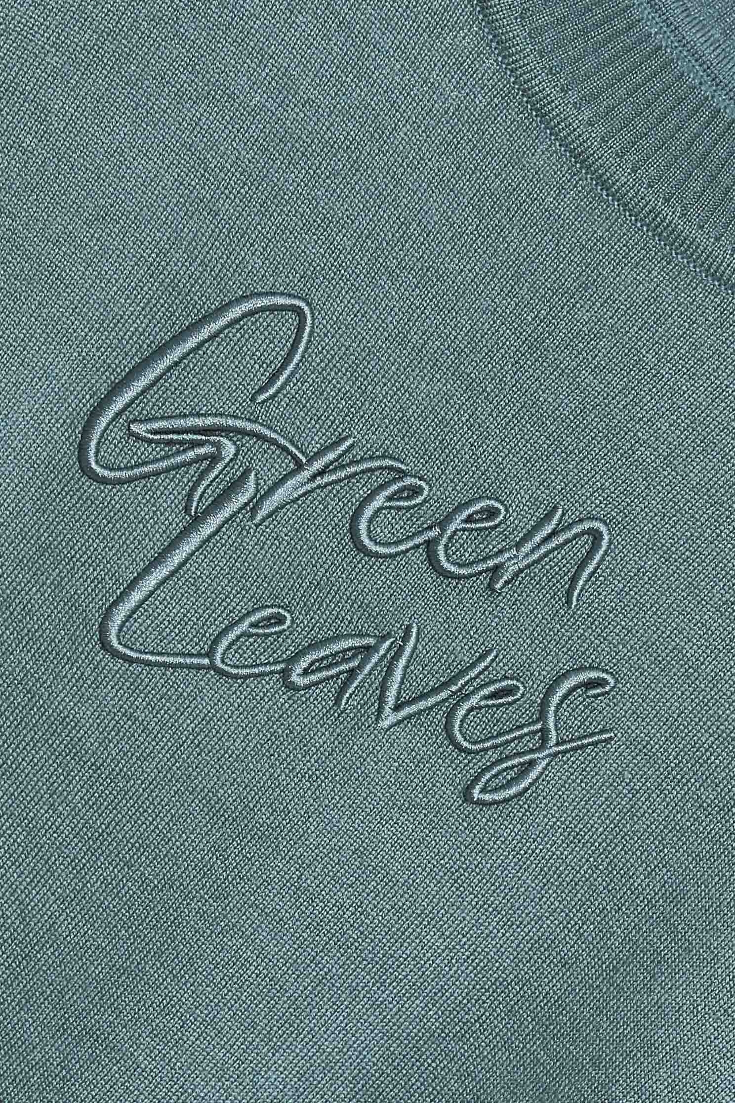 綠葉文字串刺繡針織上衣,針織 上衣,綠色 上衣,刺繡 上衣綠葉文字串刺繡針織上衣,上衣,刺繡,春夏穿搭,針織,針織上衣,針織衫