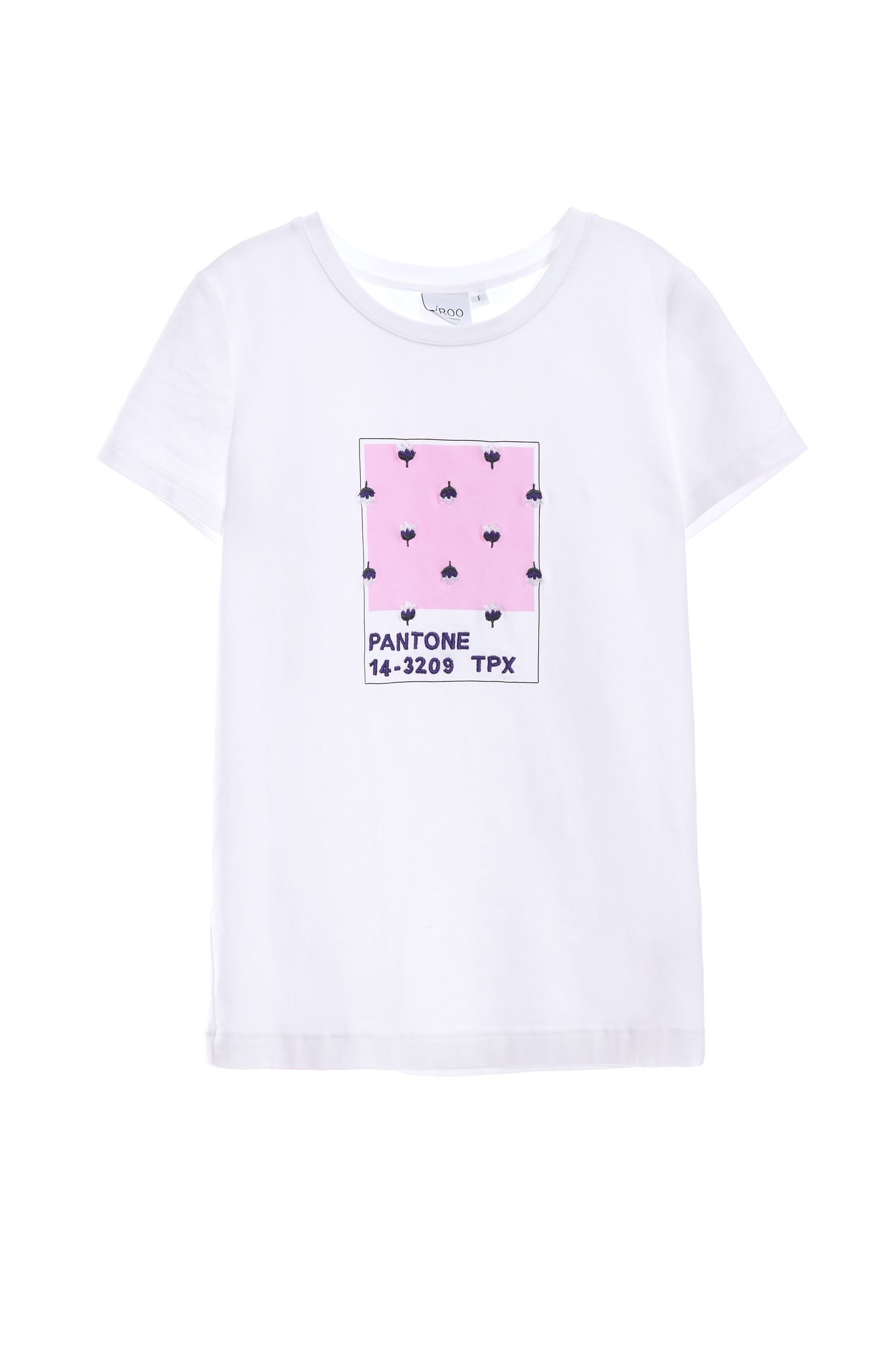 PANTONE totem T-shirt,T-shirts,T-shirts,Embroidered,Season (SS) Look,Valentine,Cotton,Embroidered