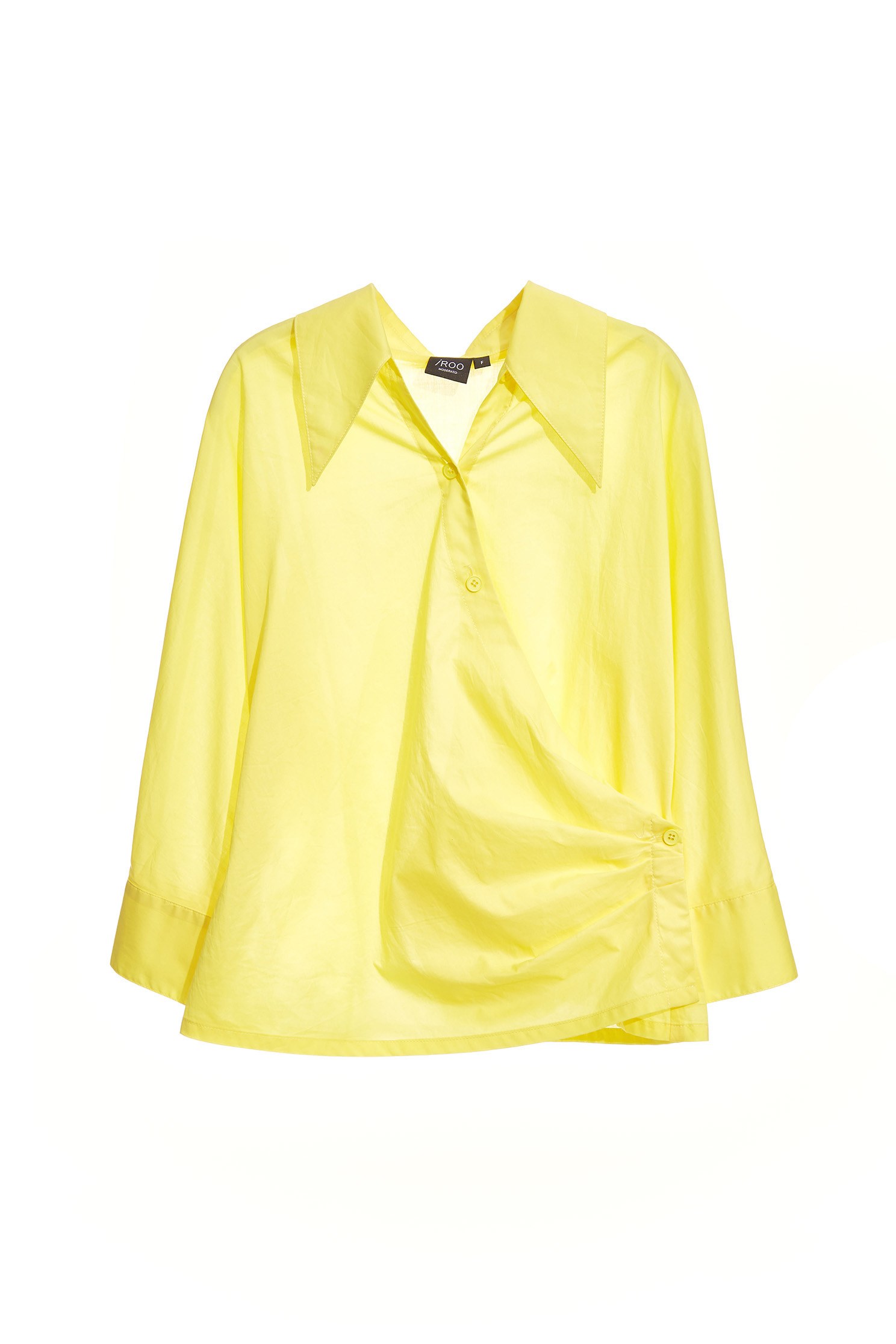 檸檬色襯衫式上衣檸檬色襯衫式上衣,上班穿搭,上衣,春夏穿搭,襯衫
