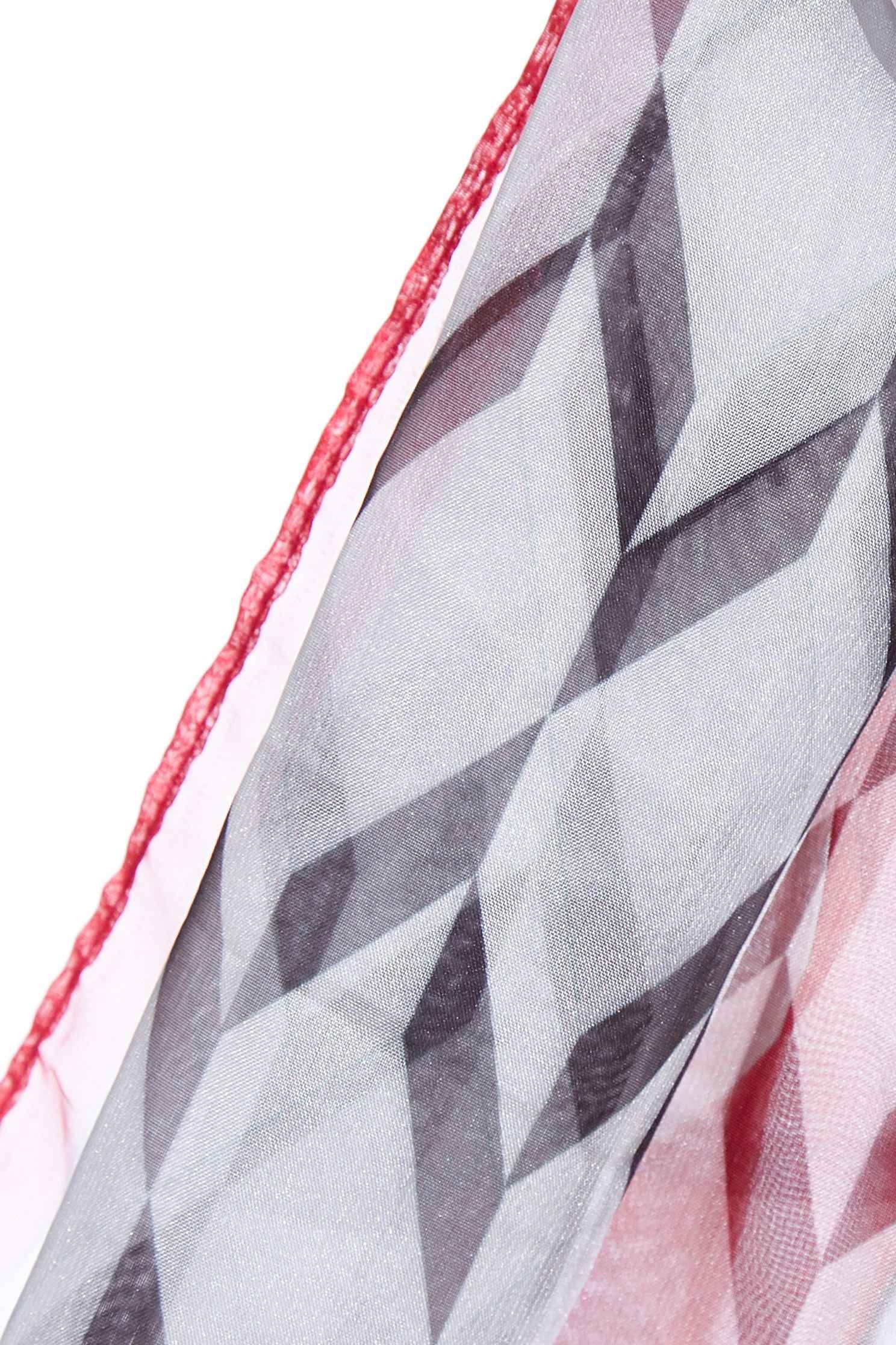 iROO original geometric printed silk scarf,Chiffon