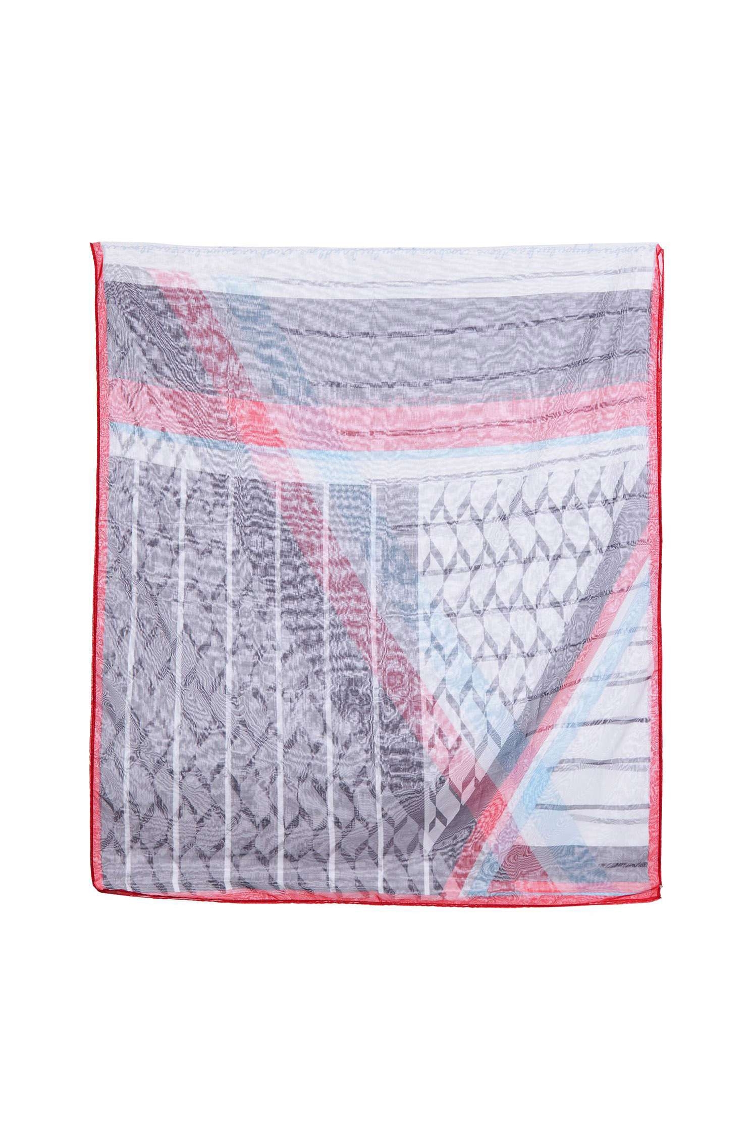 iROO original geometric printed silk scarf,Chiffon