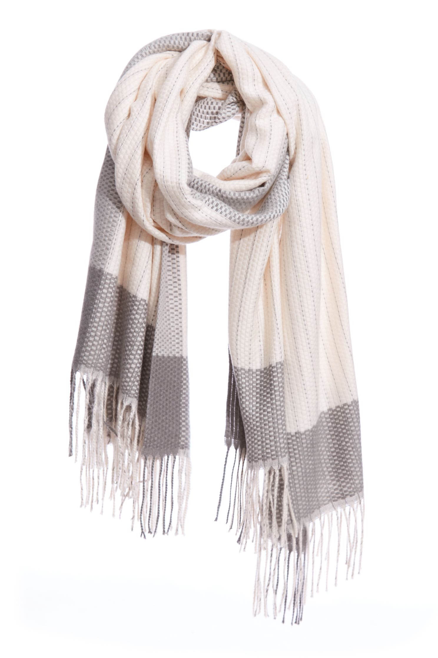 Contrast fringing scarf,Scarves,Season (AW) Look,Pink