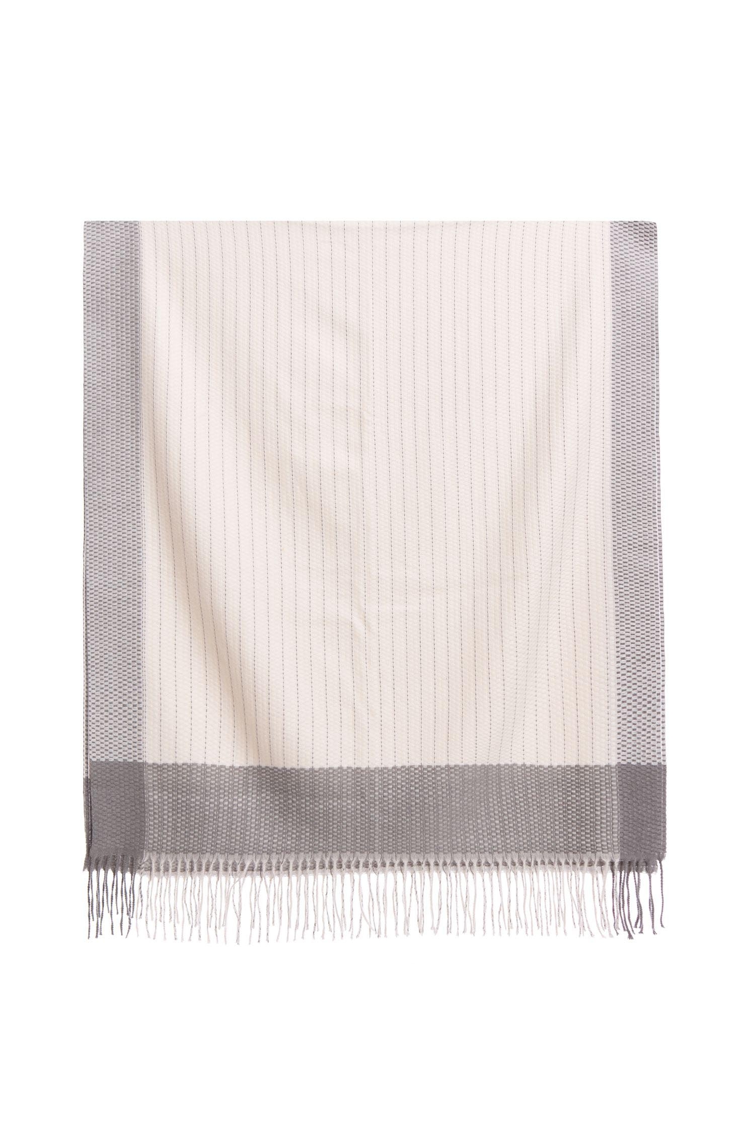 Contrast fringing scarf,Scarves,Season (AW) Look,Pink