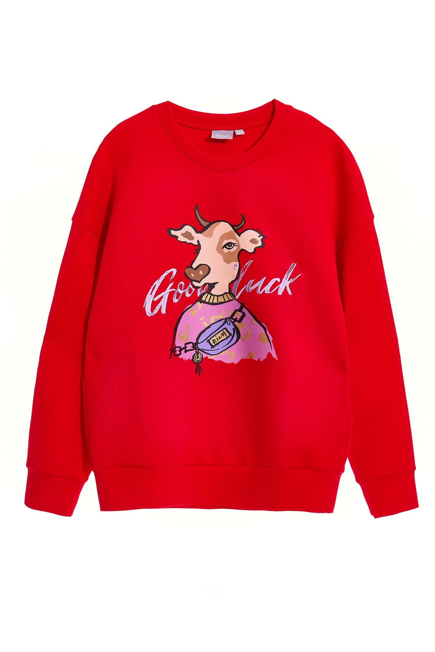 Luck tote (no return or exchange is available for this item),Embroidered,Embroidered tops,Sweaters,Lucky Red