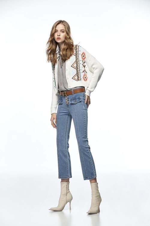 Embellished with metallic R-word jeans