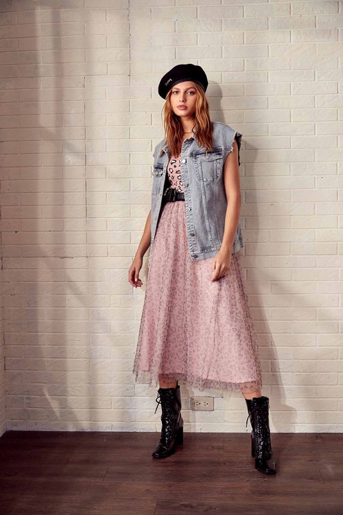 leopard print tulle skirt