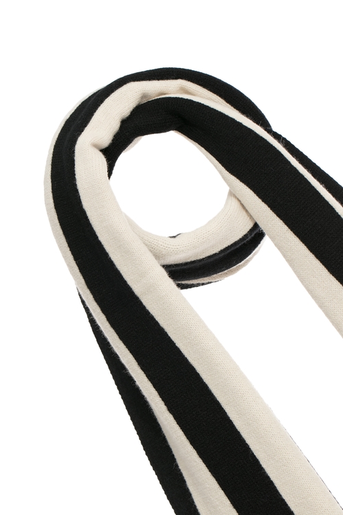 經典黑白條紋圍巾,條紋